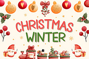 Christmas Winter Font, a Handwritten Font by MyFontsShop (Thumbnail 1 of 9)