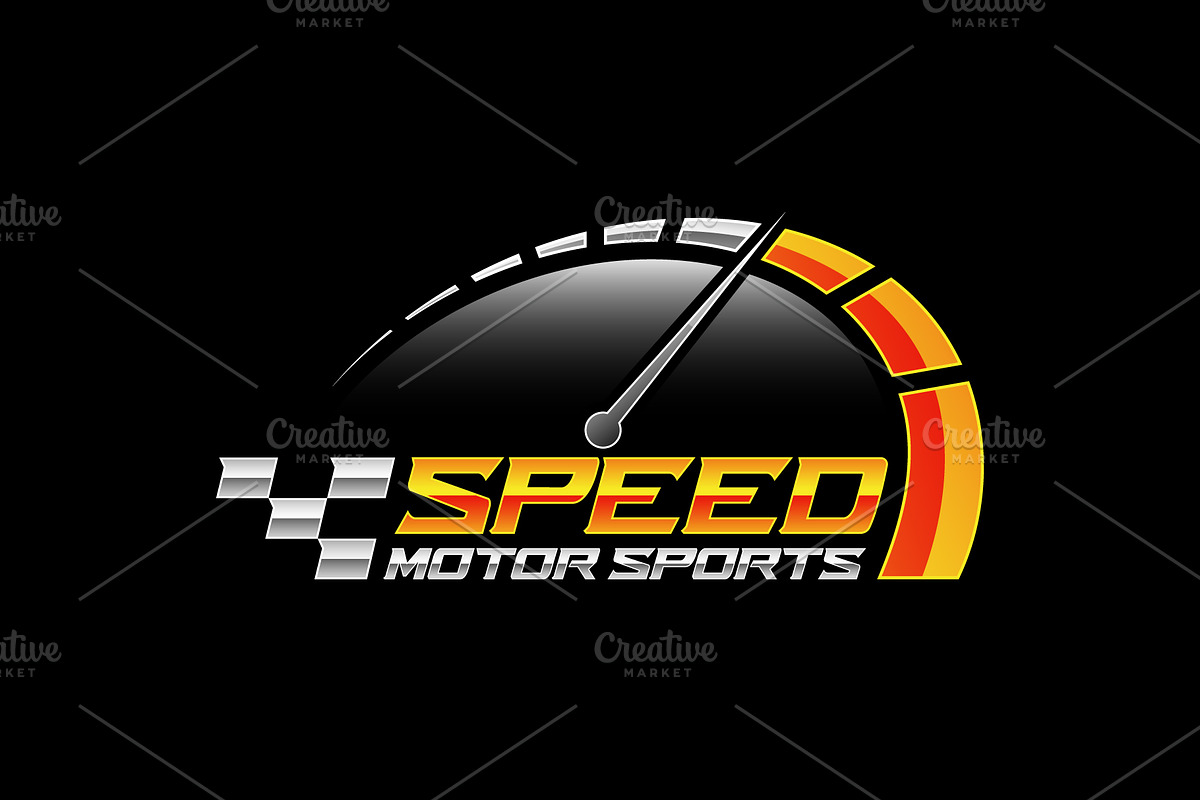 Speedometer Logo, Motorsports Logo, a Branding & Logo Template by Nahid Hasan Nilim (Photo 2 of 3)
