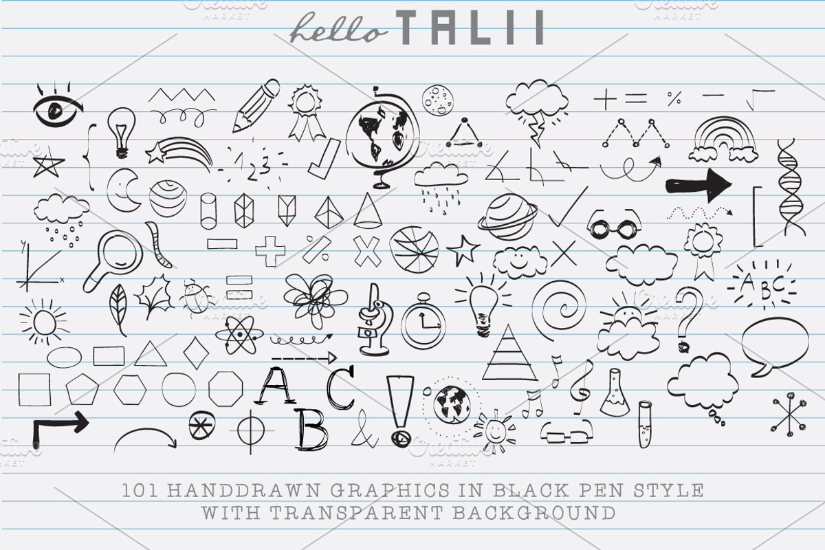 101 Science Doodles+ 3 copy papers, an Education Illustration by Hello Talii (Photo 2 of 3)