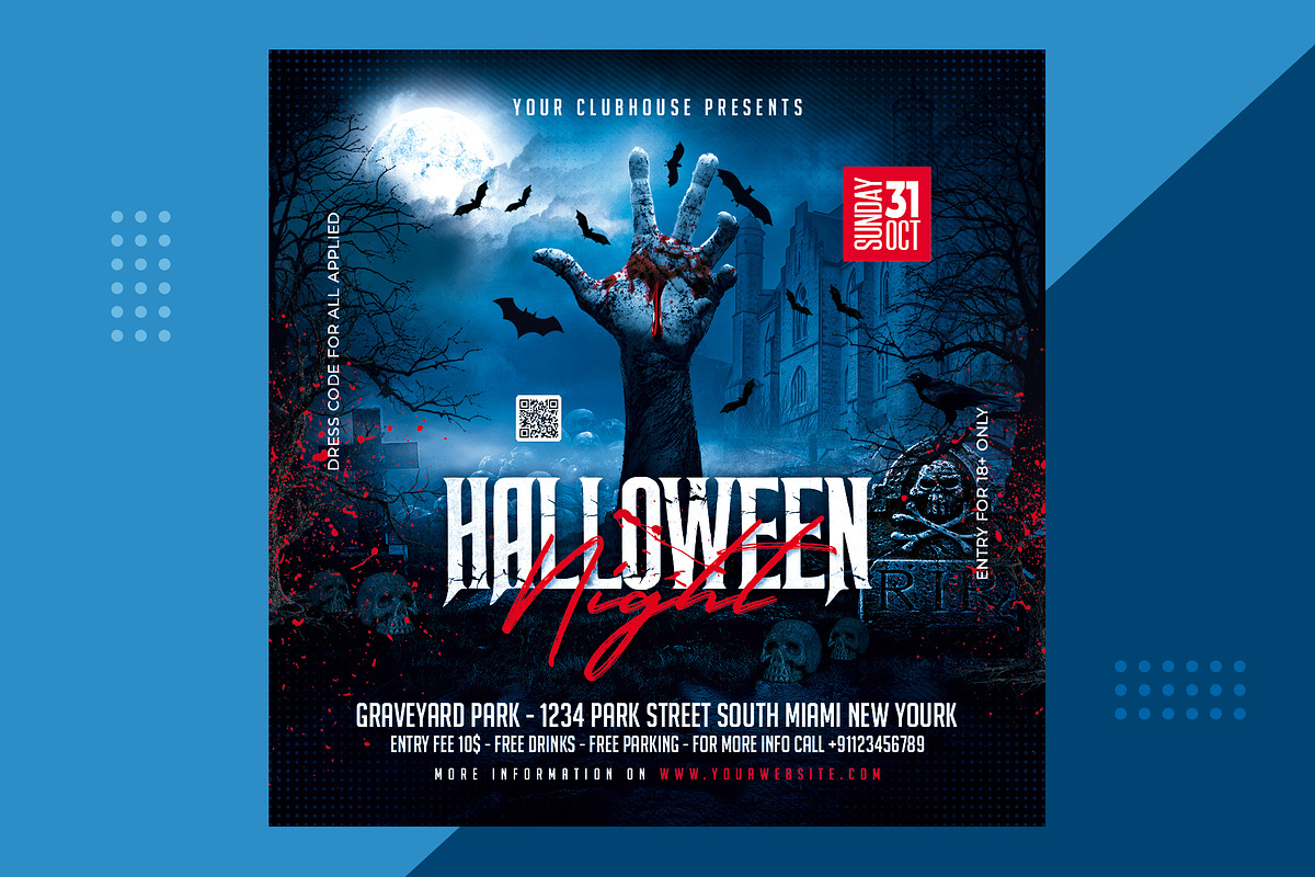 Halloween Flyer, a Flyer Template by MithilaCreation (Photo 3 of 6)