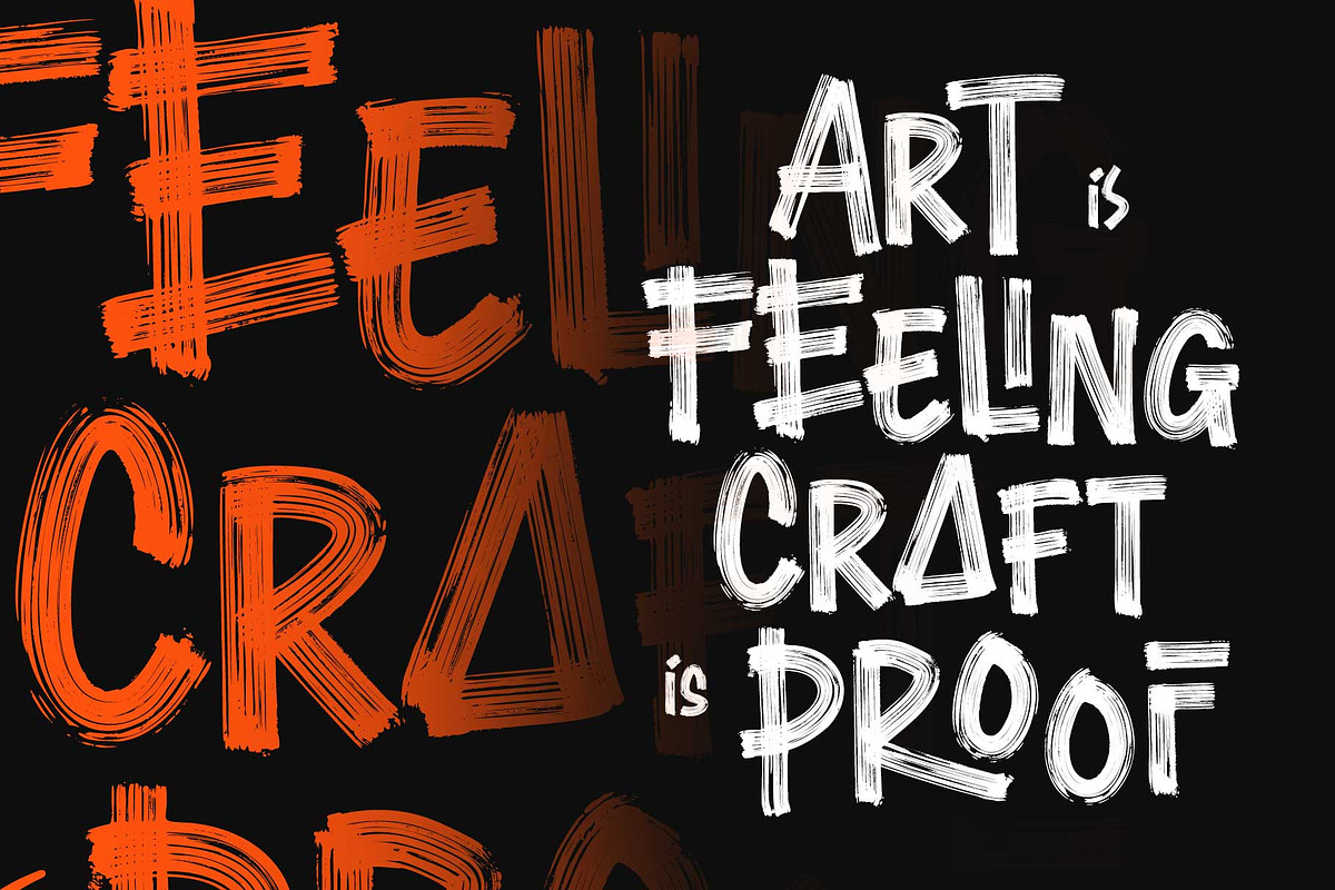 Throwback Glorious - Dry Brush Font, a Font by Arterfak Project (Photo 4 of 13)