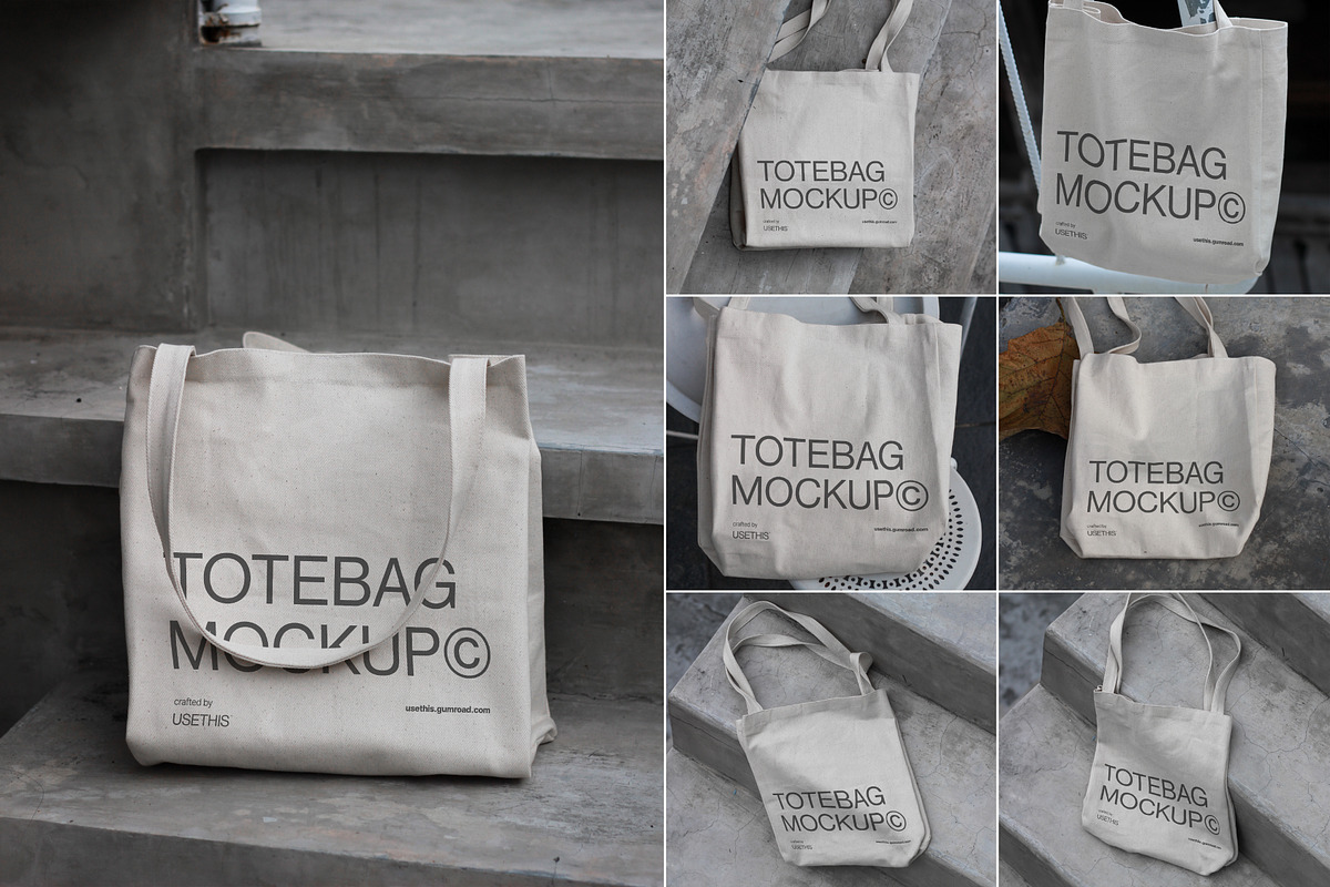 Outdoor Tote Bag Mockup Collection, a Merchandise Mockup by Usethis Mockup (Photo 1 of 4)