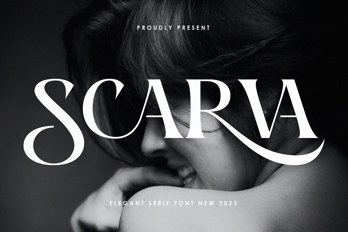 SCARVA, a Serif Font by Muflieart (Photo 1 of 9)