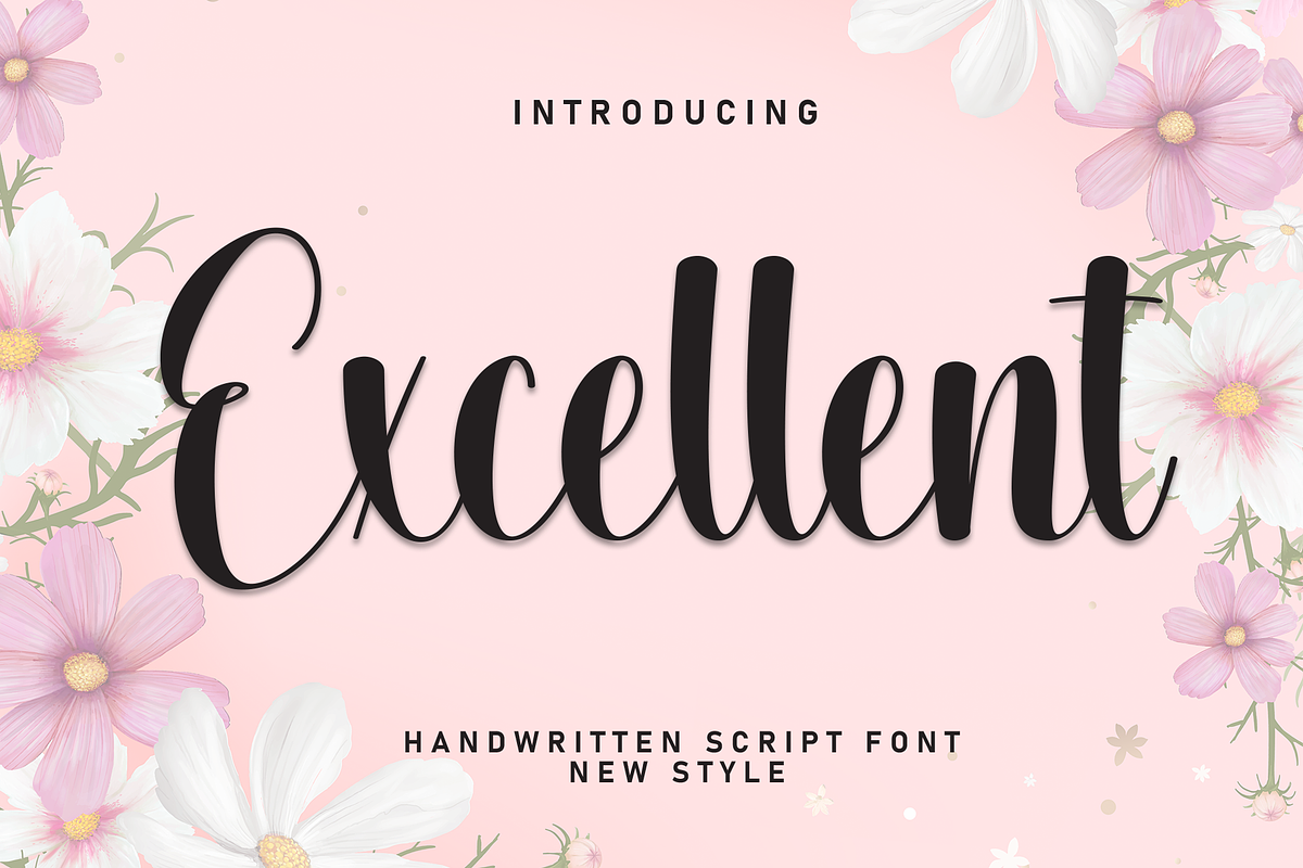 Excellent | Script Font, a Handwritten Font by Scratchones (Photo 1 of 8)