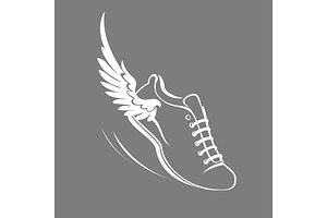 Sports shoes for running, an Outline Icon by RODINA