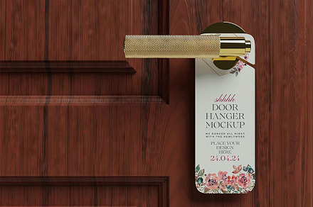 Door Hanger Mockup, an Advertising Mockup by xcreativeartstudio