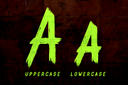Spookhaus Horror Brush Font, a Font by Von Type Co (Thumbnail 3 of 9)