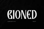 Bioned - Elegant Gothic Serif Font, a Blackletter Font by Imoodev (Thumbnail 1 of 6)