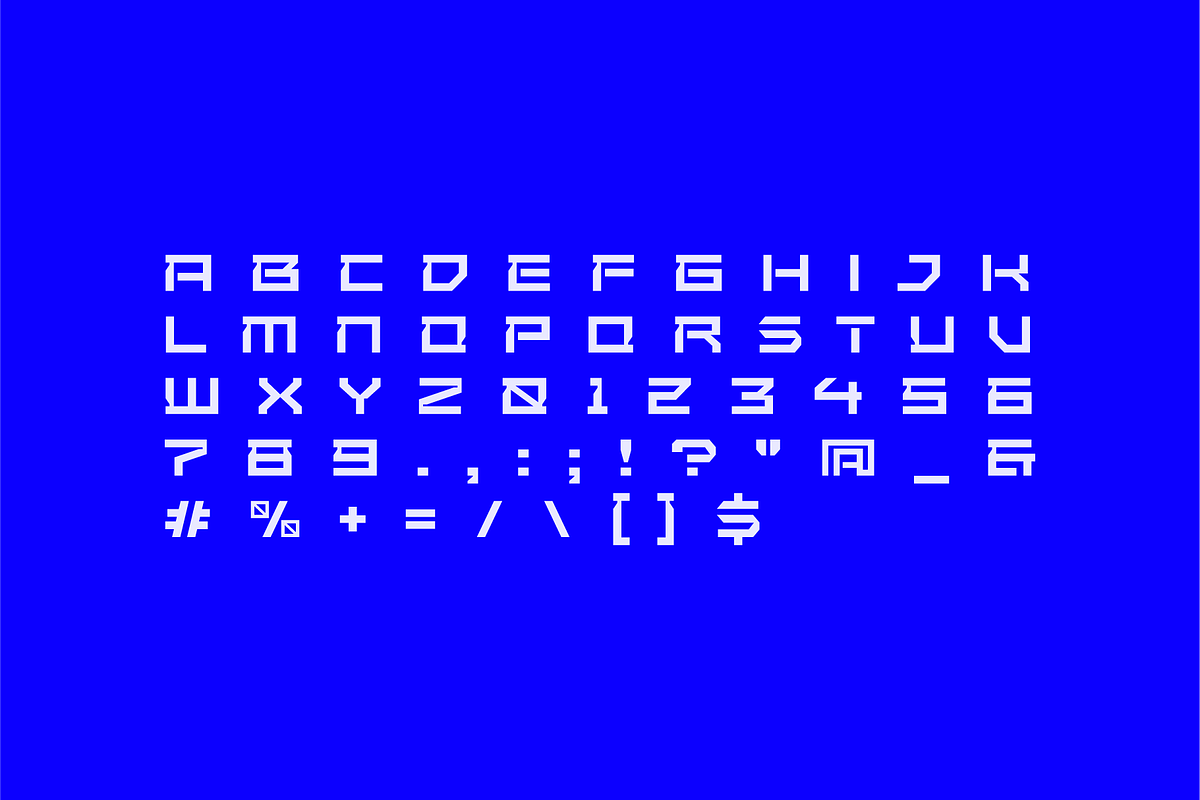 Eron-Futuristic Tech Display Font, a Sans Serif Font by Ebad Designs (Photo 2 of 6)