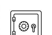 41 Home Security Icon Set, an Outline Icon by adenpinkstore (Thumbnail 6 of 16)