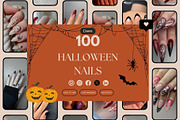 100 Best Trendy Halloween Nails 2026, a Social Media Template by Studioxhq (Thumbnail 1 of 4)