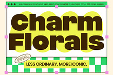 Charm Florals Bold Sans Serif Font