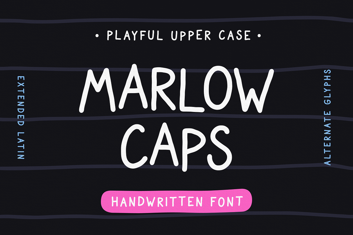 Marlow Caps | Clean Handwritten Font, a Handwritten Font by Artec Maison (Photo 1 of 14)