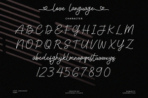 Love Language - Handwritten Font