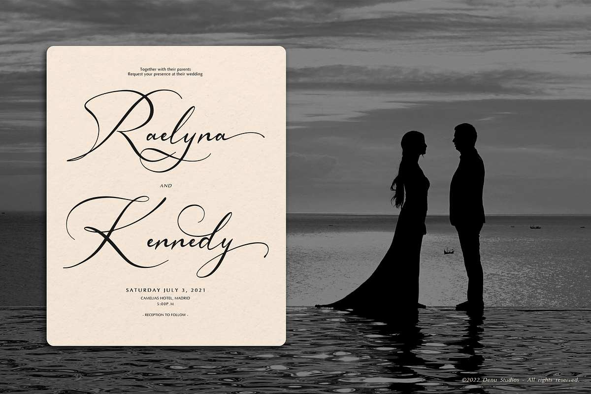 Hamedory Dumbless Modern Calligraphy, a Script Font by Denustudios (Photo 7 of 12)