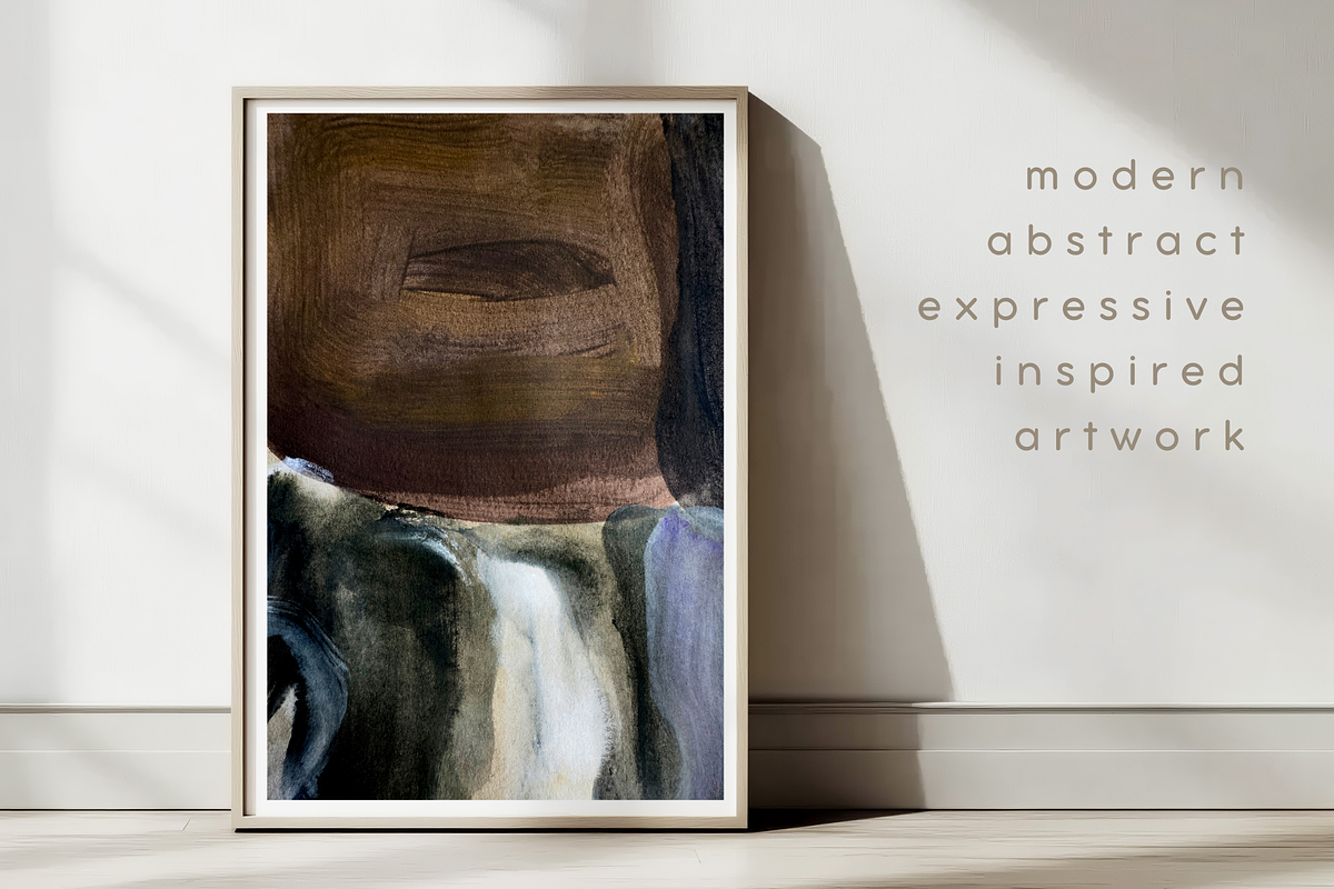 ABSTRACT MODERN BROWN AND GREEN ART, a Texture Illustration by identity.ART (Photo 4 of 7)