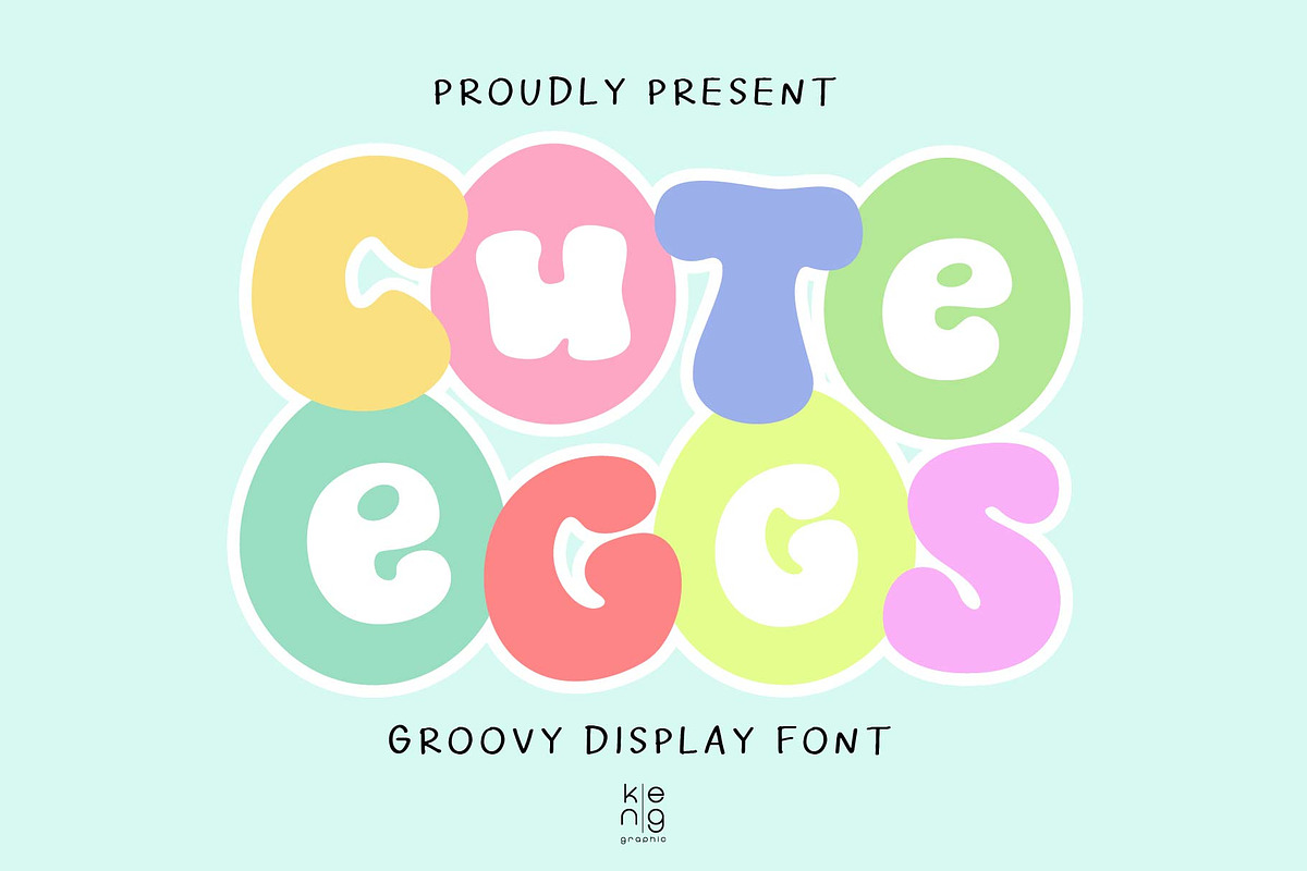 Cute Eggs Font, a Handwritten Font by KengGraphic (Photo 1 of 10)