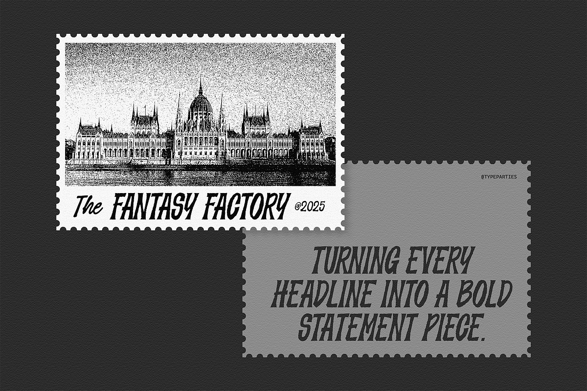 FantasyFactory - Rough Display Font, a Serif Font by Typeparties (Photo 6 of 9)