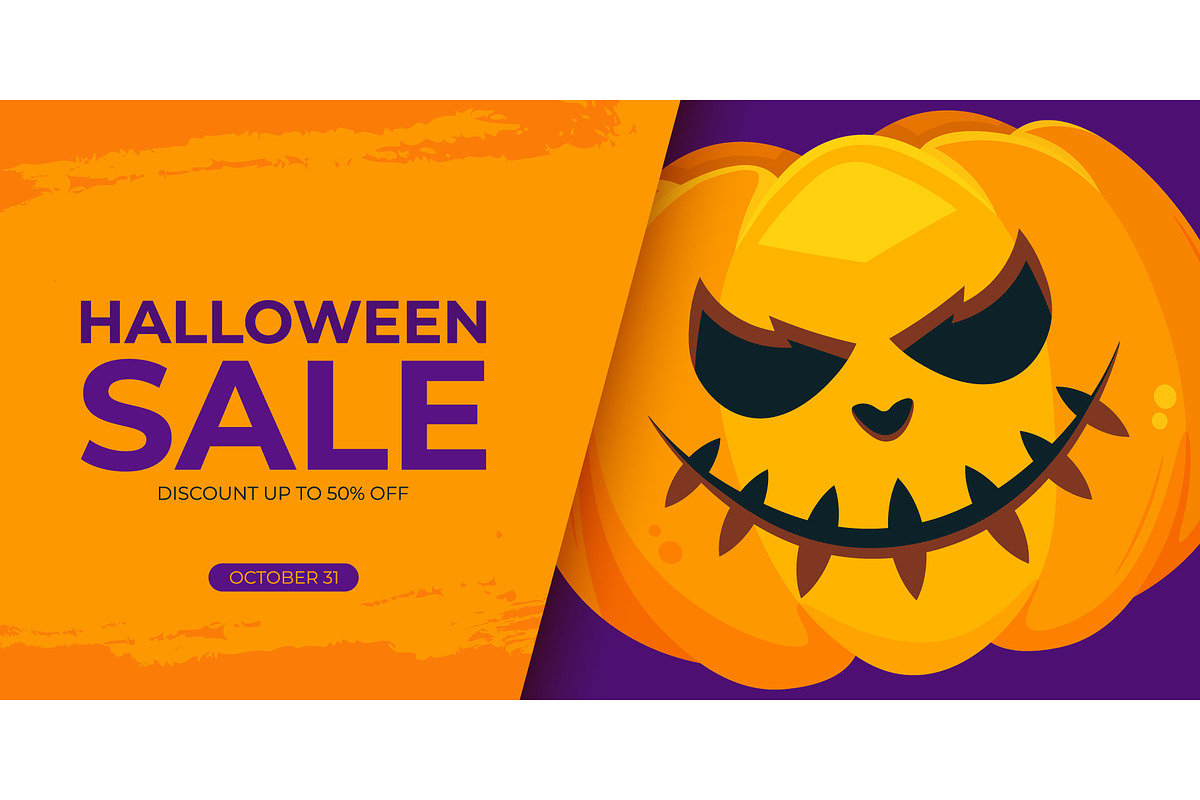 Halloween Sale Graphics Set, a Seasonal Illustration by Finevector (Photo 2 of 6)