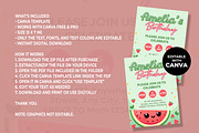 Cute Watermelon Birthday Invitation, an Invitation Template by M9 Design (Thumbnail 4 of 4)
