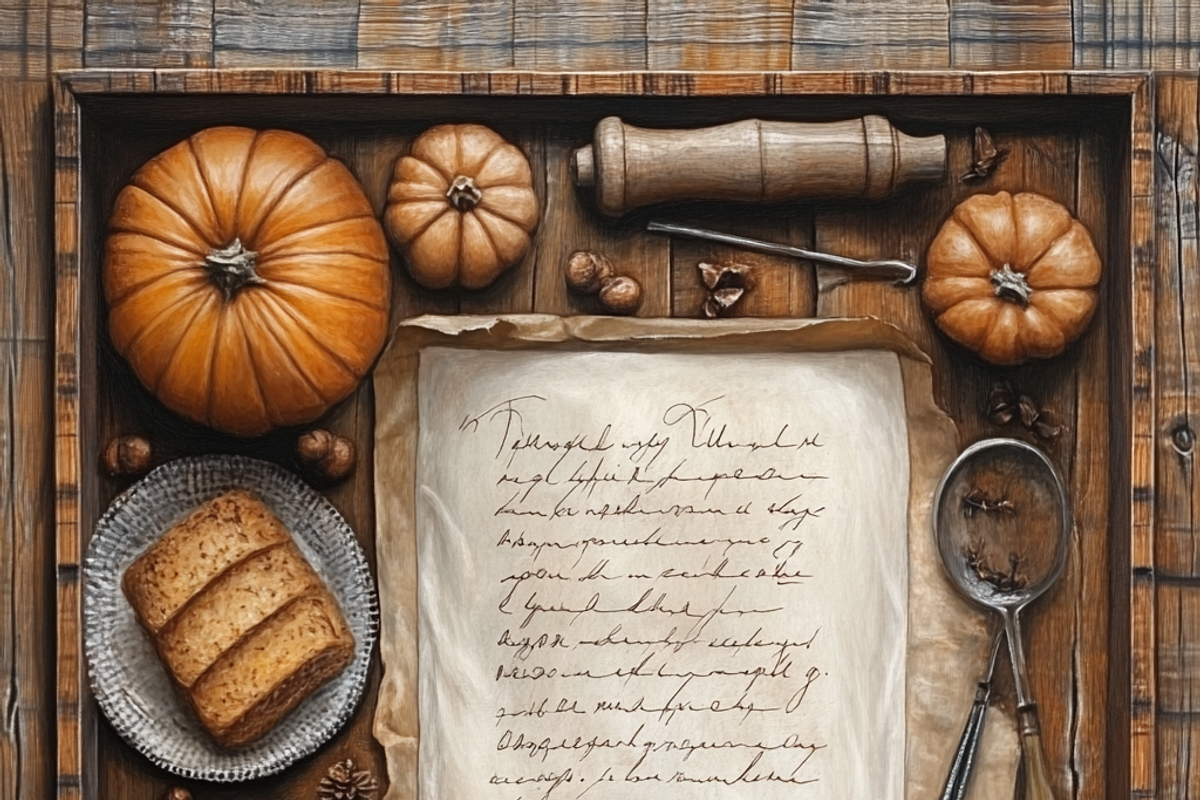 Autumn Spice Recipe Card, a Background Graphic by Printable Treasure (Photo 2 of 8)