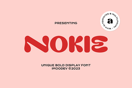 Nokie - Unique Bold Display Font, a Slab Serif Font by Imoodev