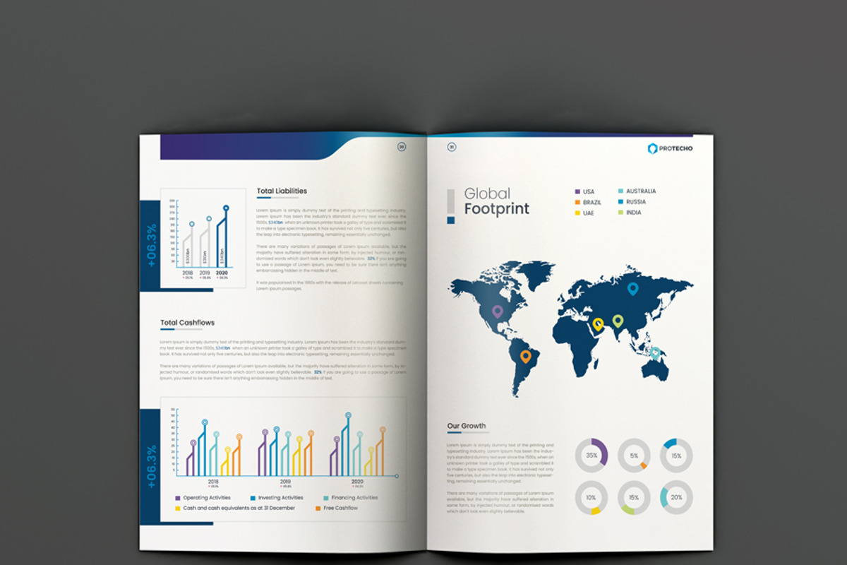 Annual Report, a Brochure Template by xnorpix (Photo 16 of 25)