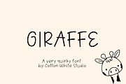 Giraffe Whimsical Font, a Handwritten Font by Sofia Skoog (Thumbnail 1 of 10)
