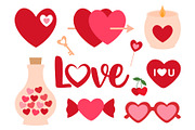 Valentine's day clipart, an Illustration by IrinaShishkova (Thumbnail 7 of 7)