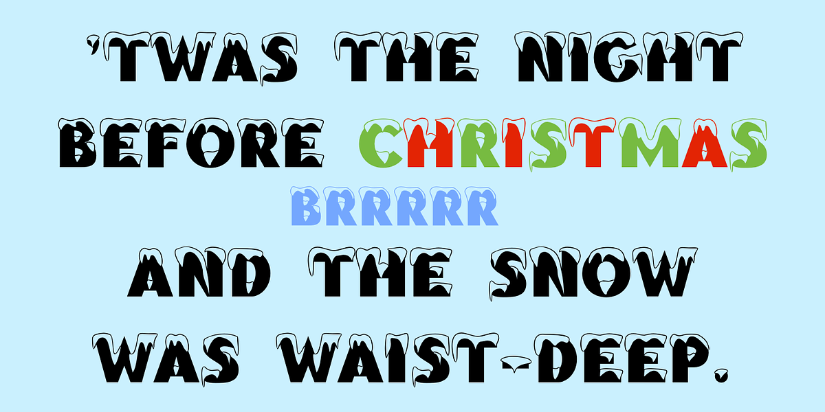 Brrrrr, a Font by Ingrimayne Type (Photo 2 of 6)