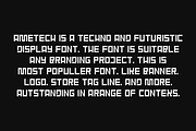 Ametech - Futuristic Font, a Sans Serif Font by QR Design Studio (Thumbnail 4 of 6)