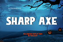 Sharp Axe - Halloween Font