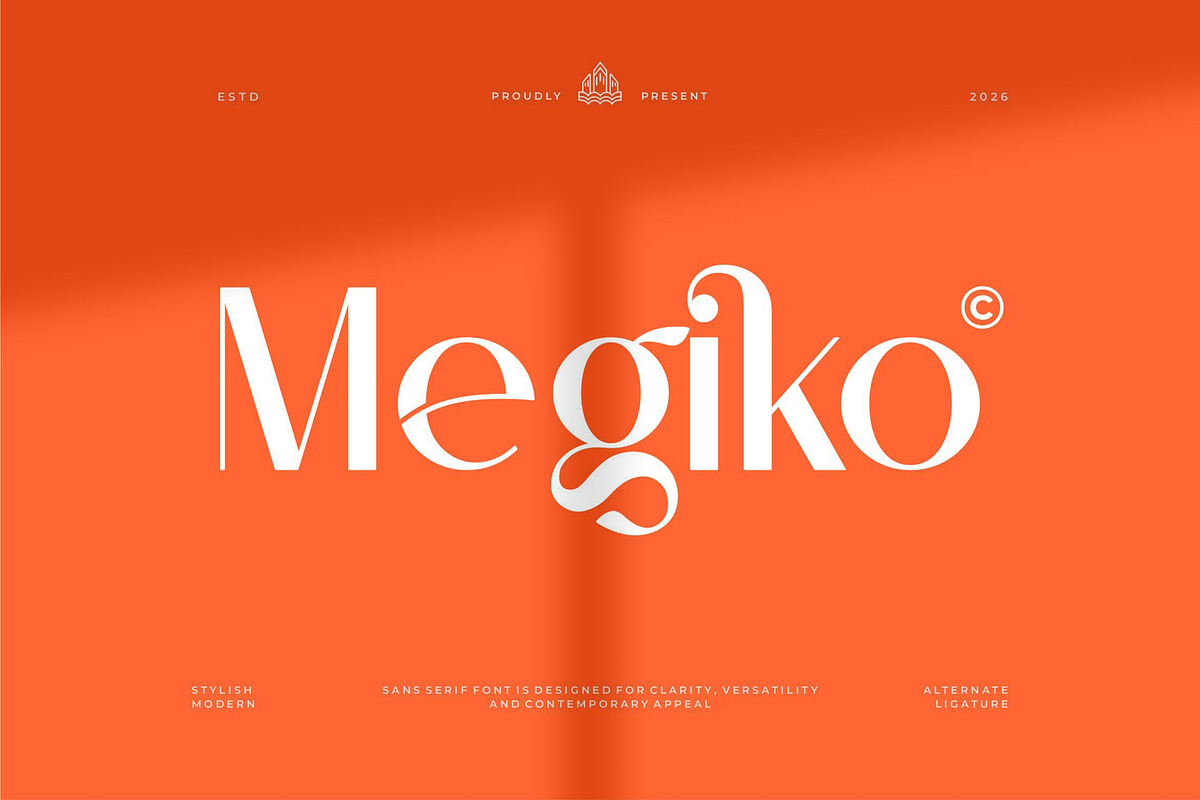 Megiko Modern Minimalist Sans Serif, a Sans Serif Font by Ermedia Studio (Photo 1 of 10)