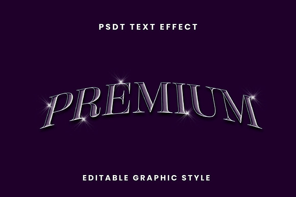 Curved Sparkle Text Effect preview 2