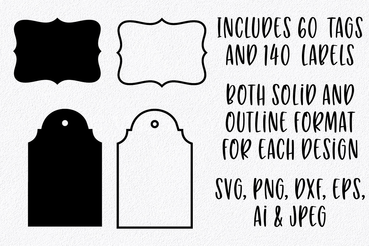200 Tags and Labels SVG Bundle, an Illustration by OldMarket Designs (Photo 2 of 5)