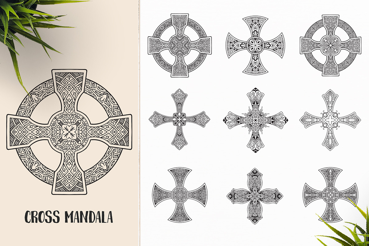 530 Vector Mandala Ornaments, an Animal Illustration by pixaroma (Photo 22 of 55)