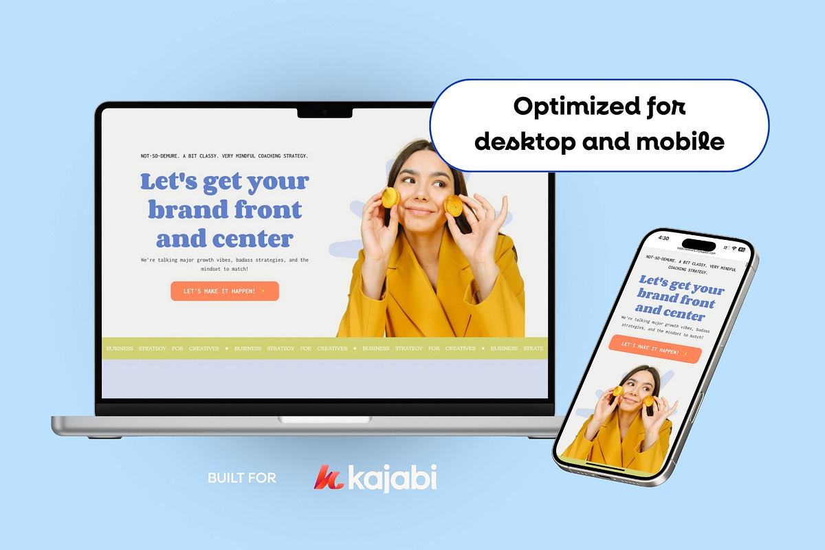 Chelsea Kajabi Sales Page Template, a Landing Page Template by Odd Creatives (Photo 2 of 6)