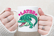 Later Gator Cute Alligator PNG, a Seasonal Illustration by Sublimation Artist (Thumbnail 7 of 9)