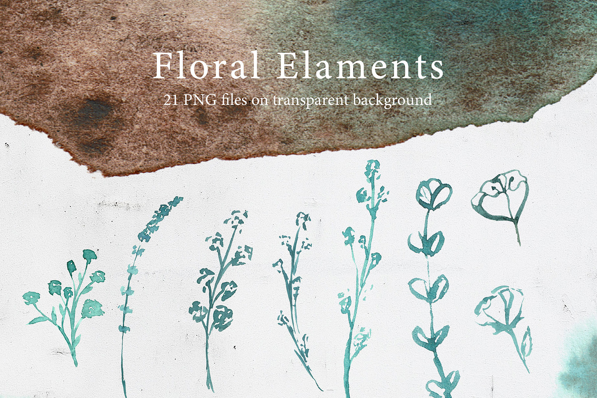 watercolor WOODLAND Collection, a Texture Illustration by Hadar Farfel (Photo 4 of 8)