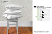 Cushions and Wall Mockup, a Household Mockup by Pret-a-Mockup (Thumbnail 3 of 9)