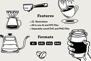 Coffee Illustrations, a Food Illustration by cd-design.co (Thumbnail 7 of 7)