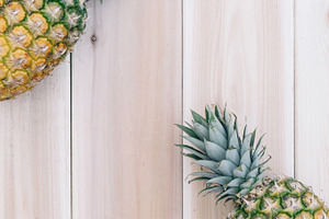 Pineapple and Wood Background 7