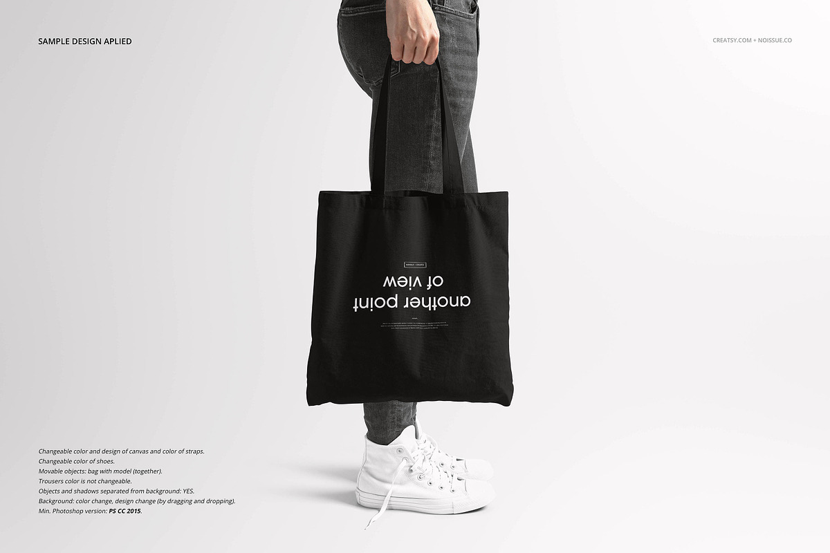 Noissue Tote Bag Mockup Bundle, a Packaging Mockup by creatsy5 (Photo 57 of 67)