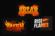 3D Fire Flame Text Effect, a Layer Style Add-On by Matsero (Thumbnail 4 of 4)