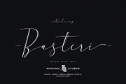 Basteri - Modern Script Font, a Script Font by Kincrev Studio (Thumbnail 1 of 8)