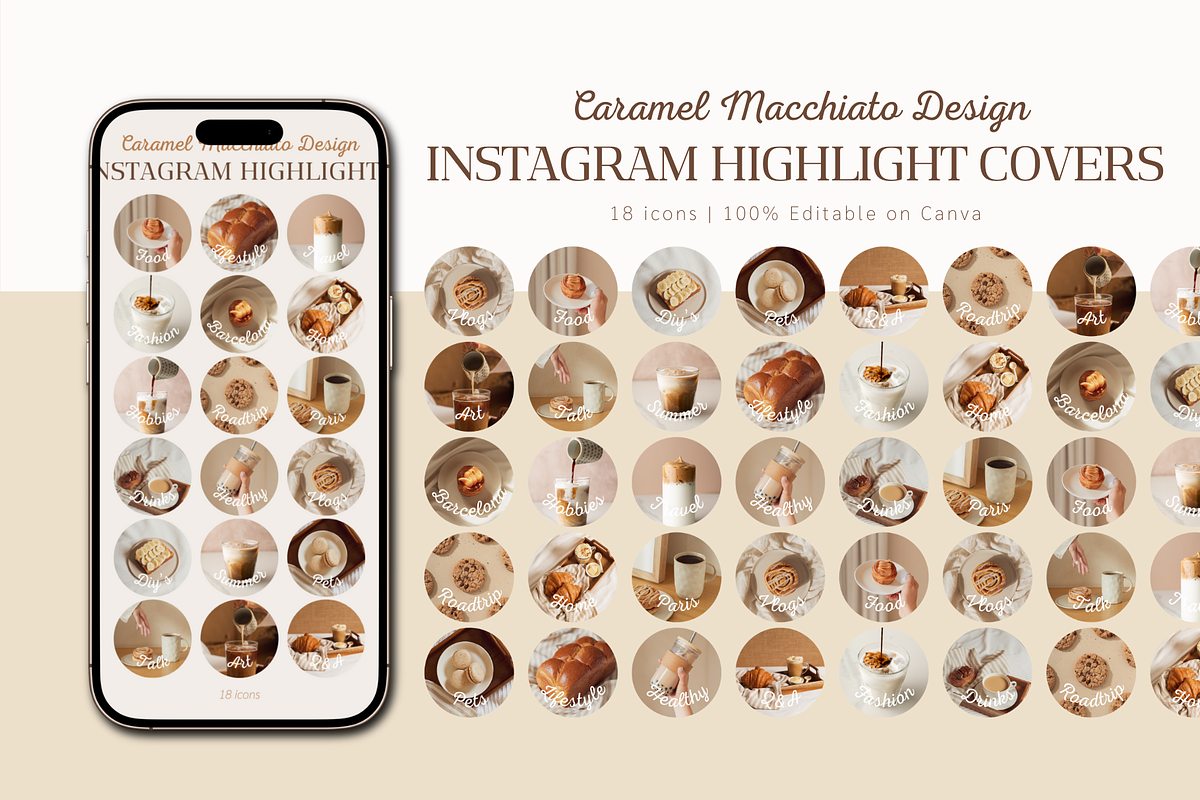 INSTAGRAM HIGHLIGHT COVERS, a Social Media Template by The Little Lily Studio (Photo 2 of 5)