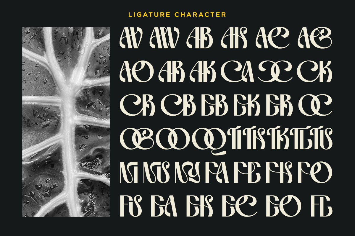 Genya - Experimental Decorative Font, a Sans Serif Font by Say Studio (Photo 10 of 11)
