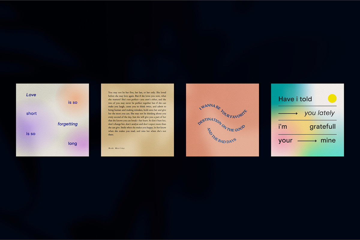 Love Quotes Aesthetics Vol II, a Social Media Template by Nurrehmet Studio (Photo 8 of 11)