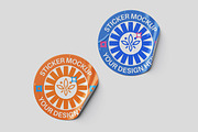 Sticker Mockup, a Pens & Pencil Mockup by SimpangGraphics (Thumbnail 3 of 4)