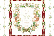 Winter Wedding Crest, Christmas png, a Decorative Illustration by WonderWonder (Thumbnail 1 of 9)